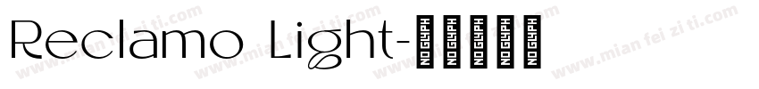 Reclamo Light字体转换